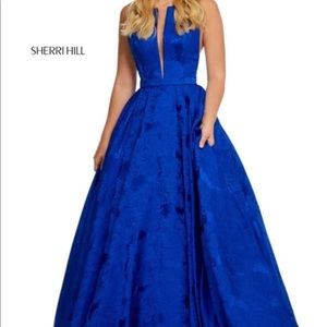 Size 4 Sherri Hill floral print ball gown